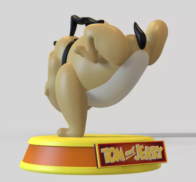 TINY BULLDOG FROM TOM AND JERRY-PARTS AND COMPLETE 3D print model_2