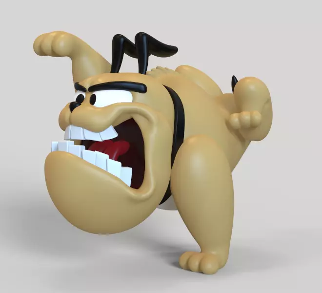 TINY BULLDOG FROM TOM AND JERRY-PARTS AND COMPLETE 3D print model_13