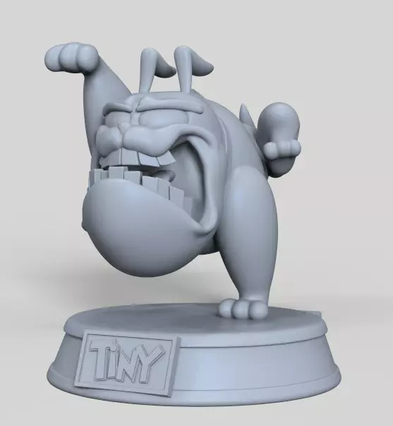 TINY BULLDOG FROM TOM AND JERRY-PARTS AND COMPLETE 3D print model_14