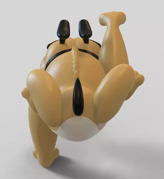 TINY BULLDOG FROM TOM AND JERRY-PARTS AND COMPLETE 3D print model_9
