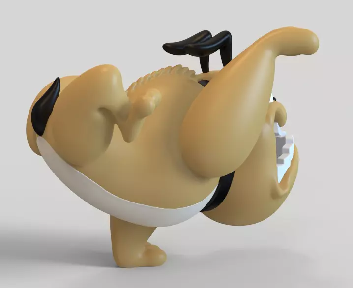 TINY BULLDOG FROM TOM AND JERRY-PARTS AND COMPLETE 3D print model_10