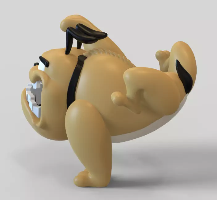 TINY BULLDOG FROM TOM AND JERRY-PARTS AND COMPLETE 3D print model_8
