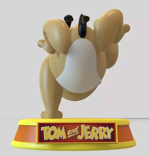 TINY BULLDOG FROM TOM AND JERRY-PARTS AND COMPLETE 3D print model_3