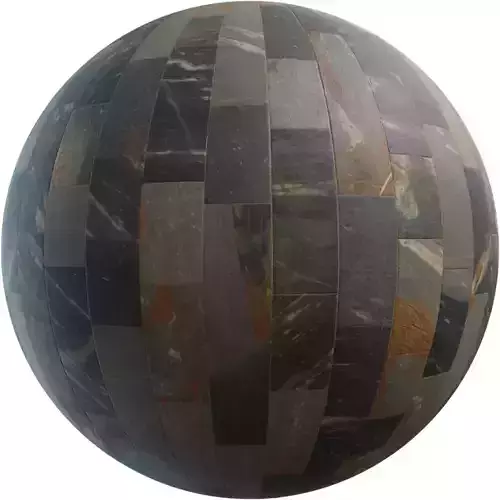 Blue Grey Slate Planks PBR Texture 