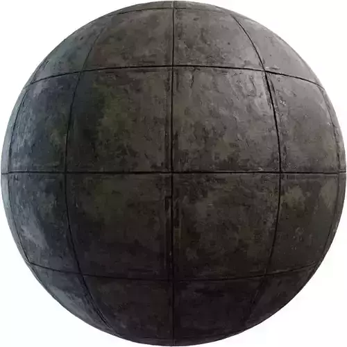 Industrial Grunge Concrete Tiles PBR Texture