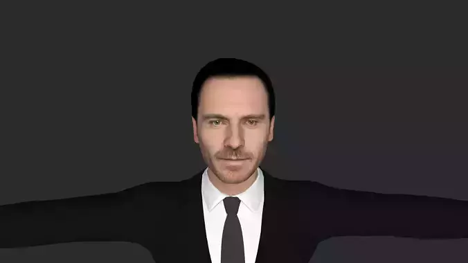 Michael Fassbender Hyper Realistic  Fully Rigged 3D Character