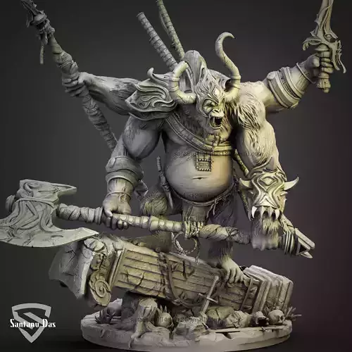 Monkey Warrior 3d Print 