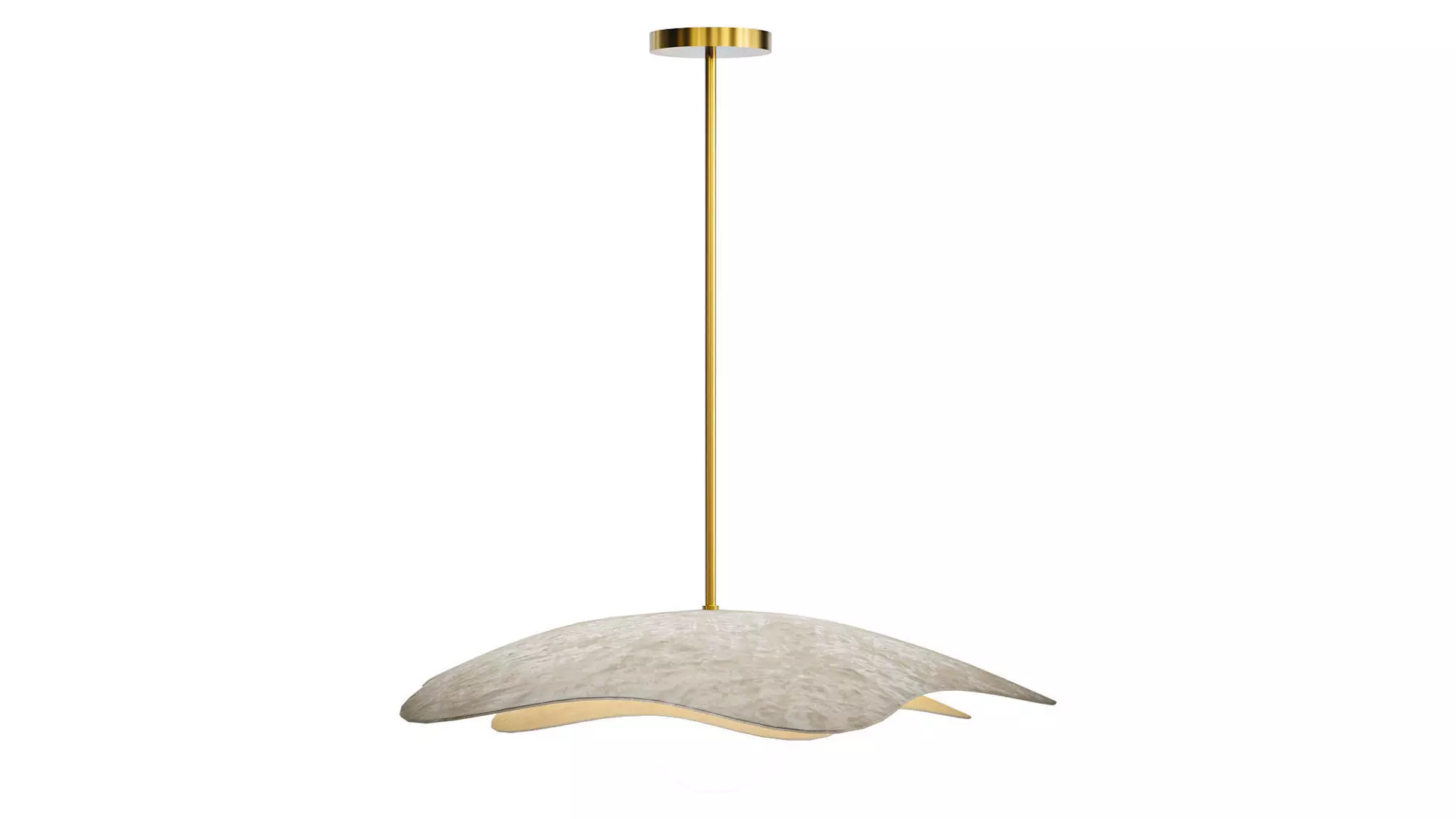 Soft Petal Pendant Light 3D model_0