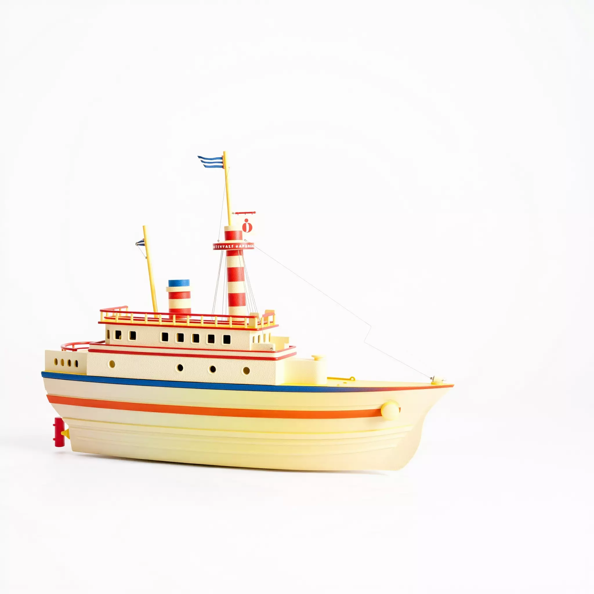 Colorful Toy Ship model pack Low-poly 3D model_3