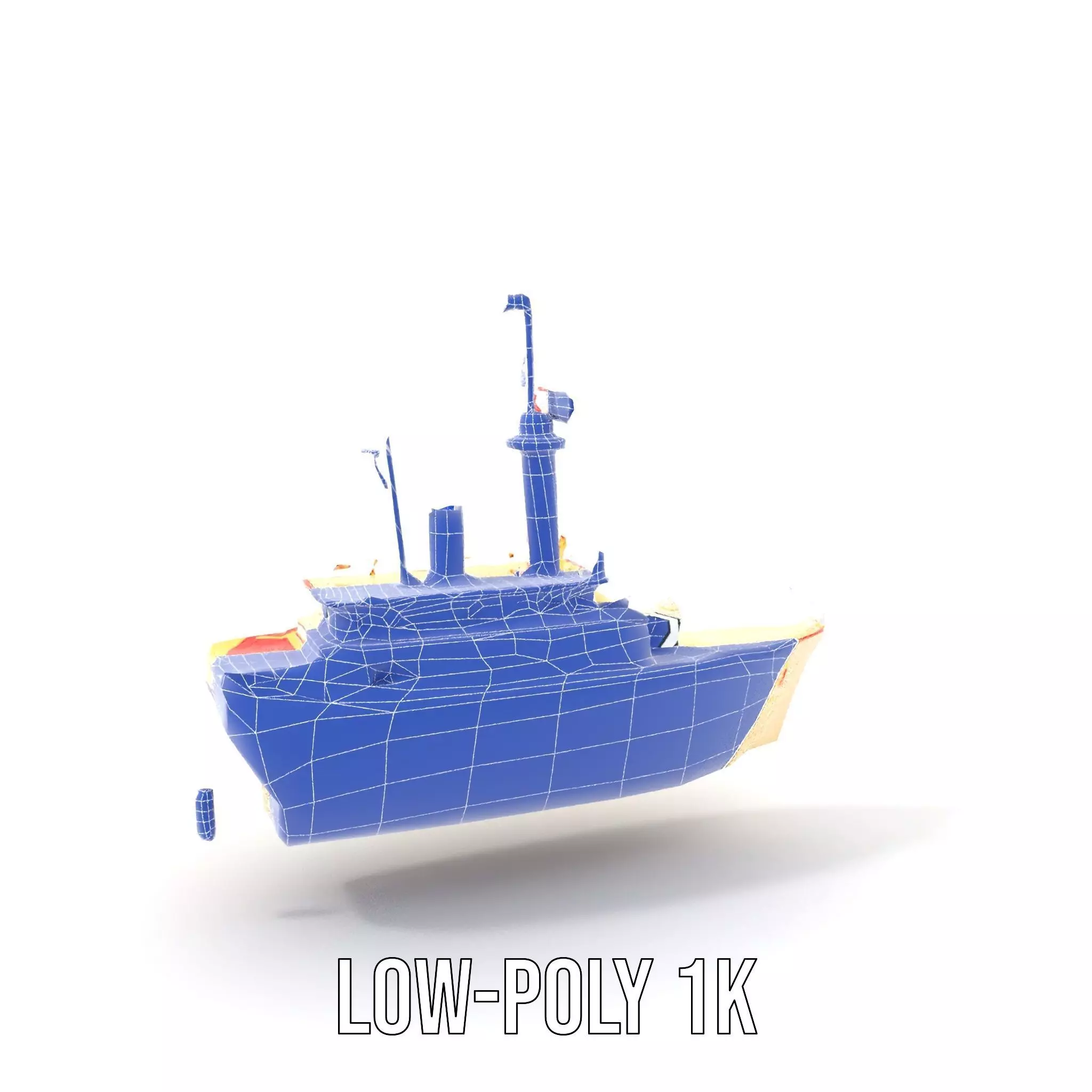 Colorful Toy Ship model pack Low-poly 3D model_9