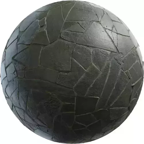 Random Slate Flagstone PBR Texture
