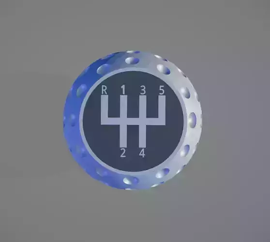 3D Printable Golfball-Style Gear Knob - 5-Speed Edition- R-1-5