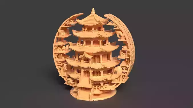 Chinese  ancient tower  
