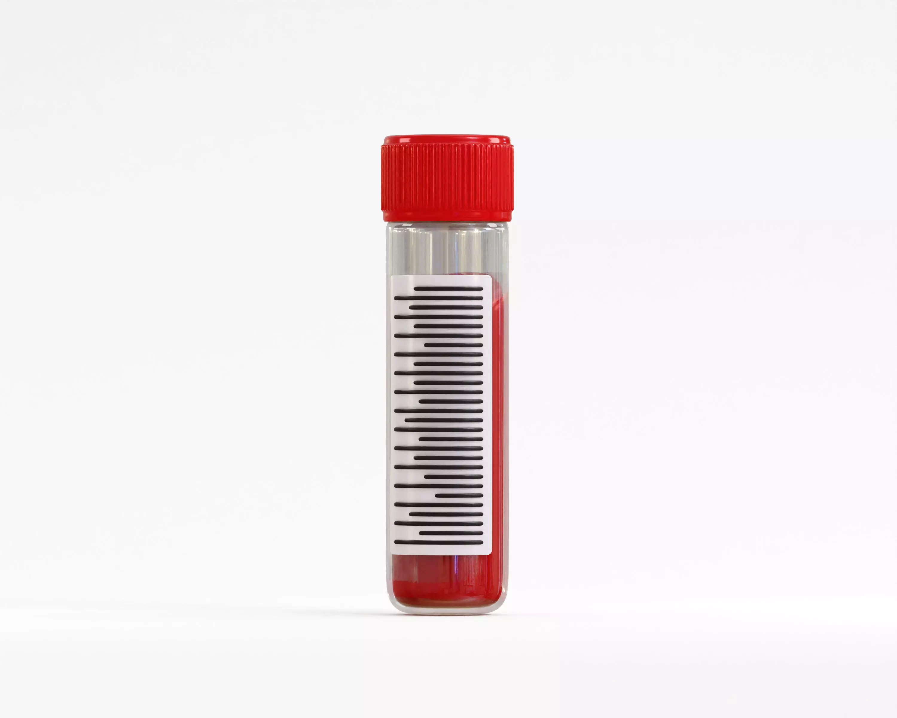 Blood Test Tube Low-poly 3D model_4