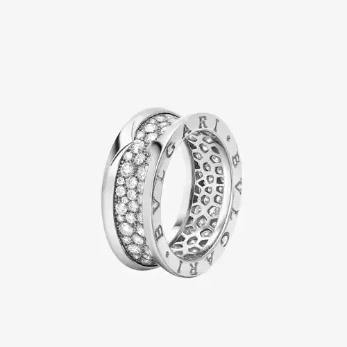 BULGARI - B ZERO 1 RING - TWO BAND WITH DIAMONDS 