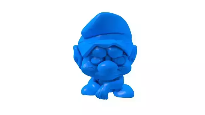smurfs -  smurfs stl - Papa Smurf - Hefty Smurf 