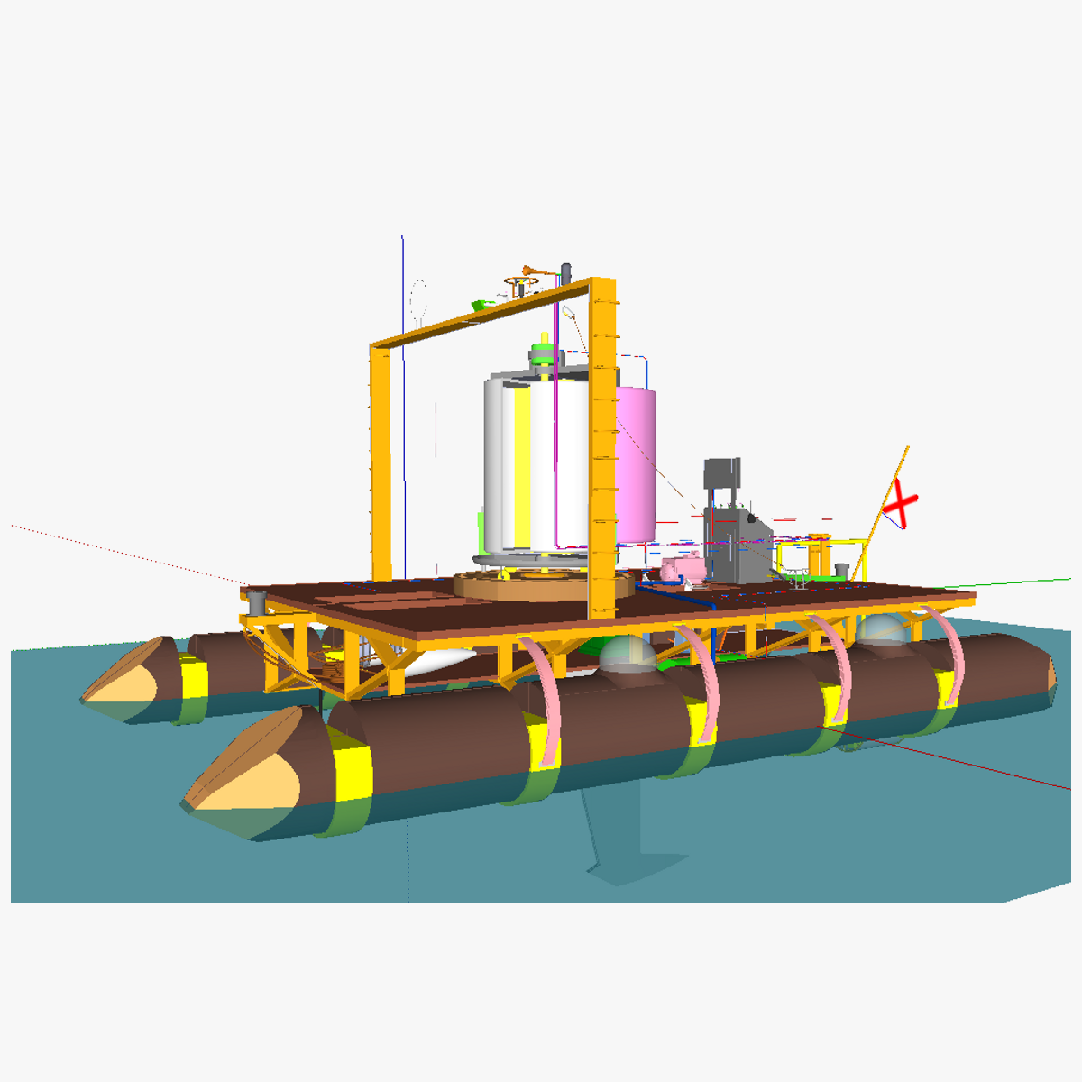 AT catamaran EM 3D model_1