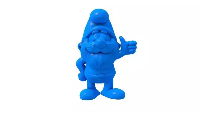smurfs -  smurfs stl - Papa Smurf -  Hefty Smurf 