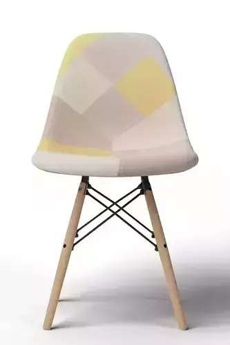 Patchwork Eames-Style Dining Chair