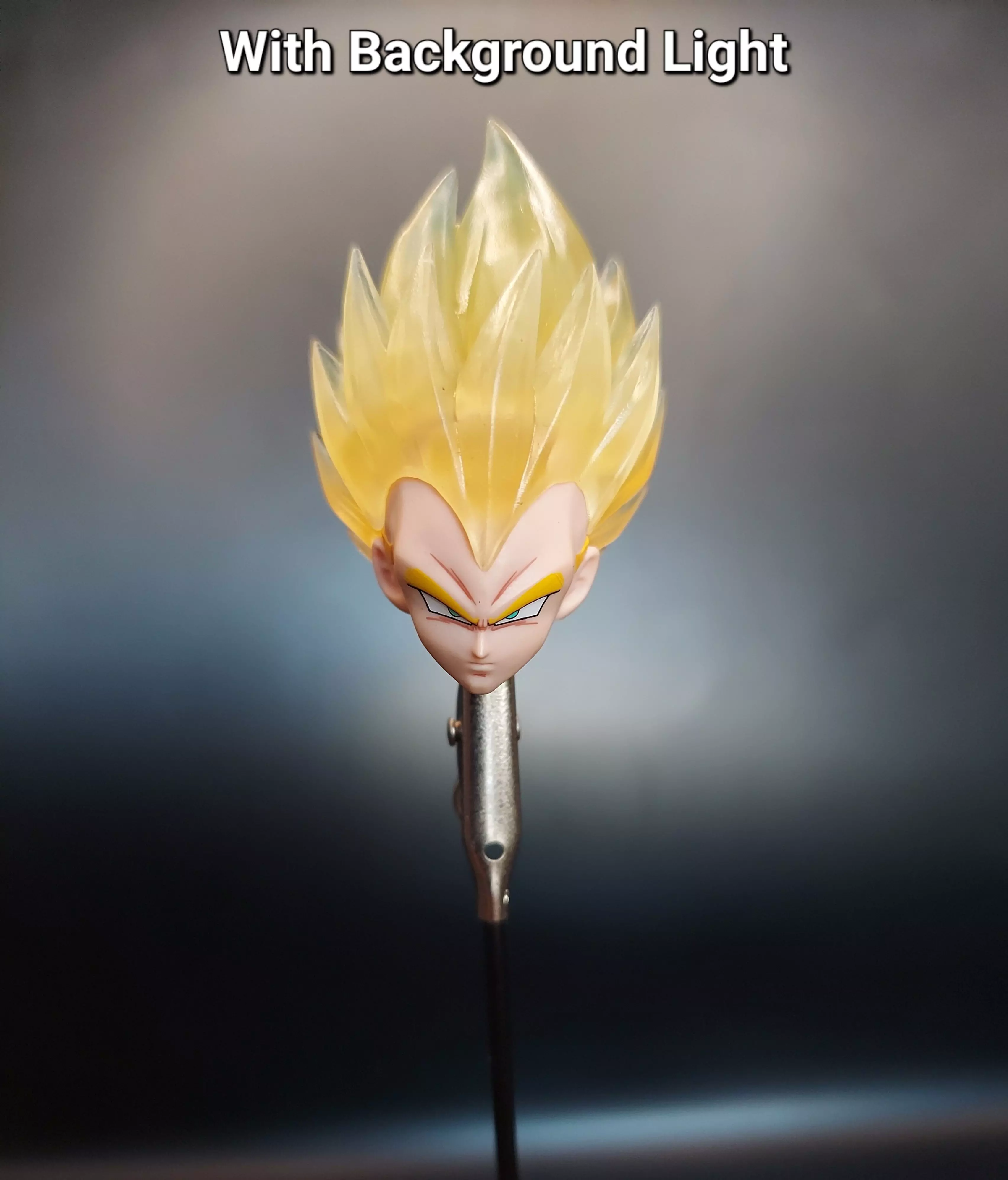 Custom Beast Deities Vegeta Head Sculp Scan 3D print model_3
