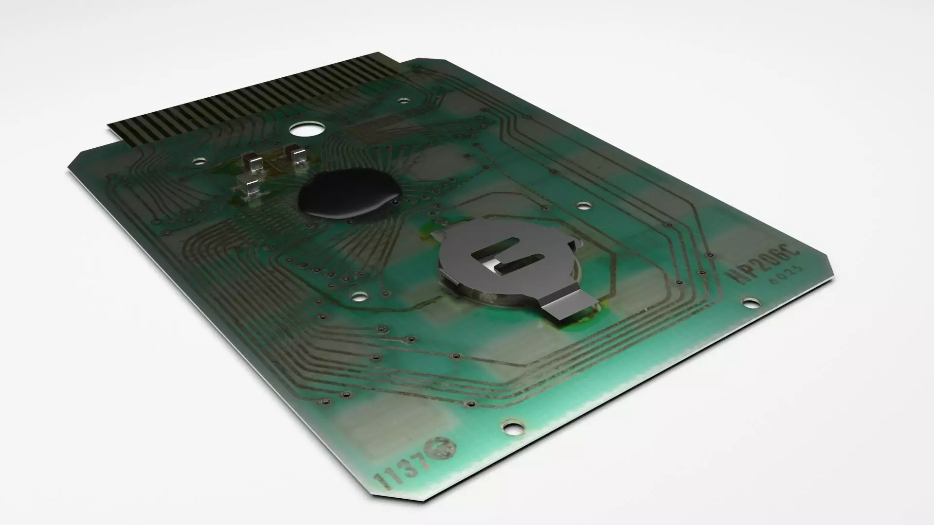 Calculator Circuit Board 3D model