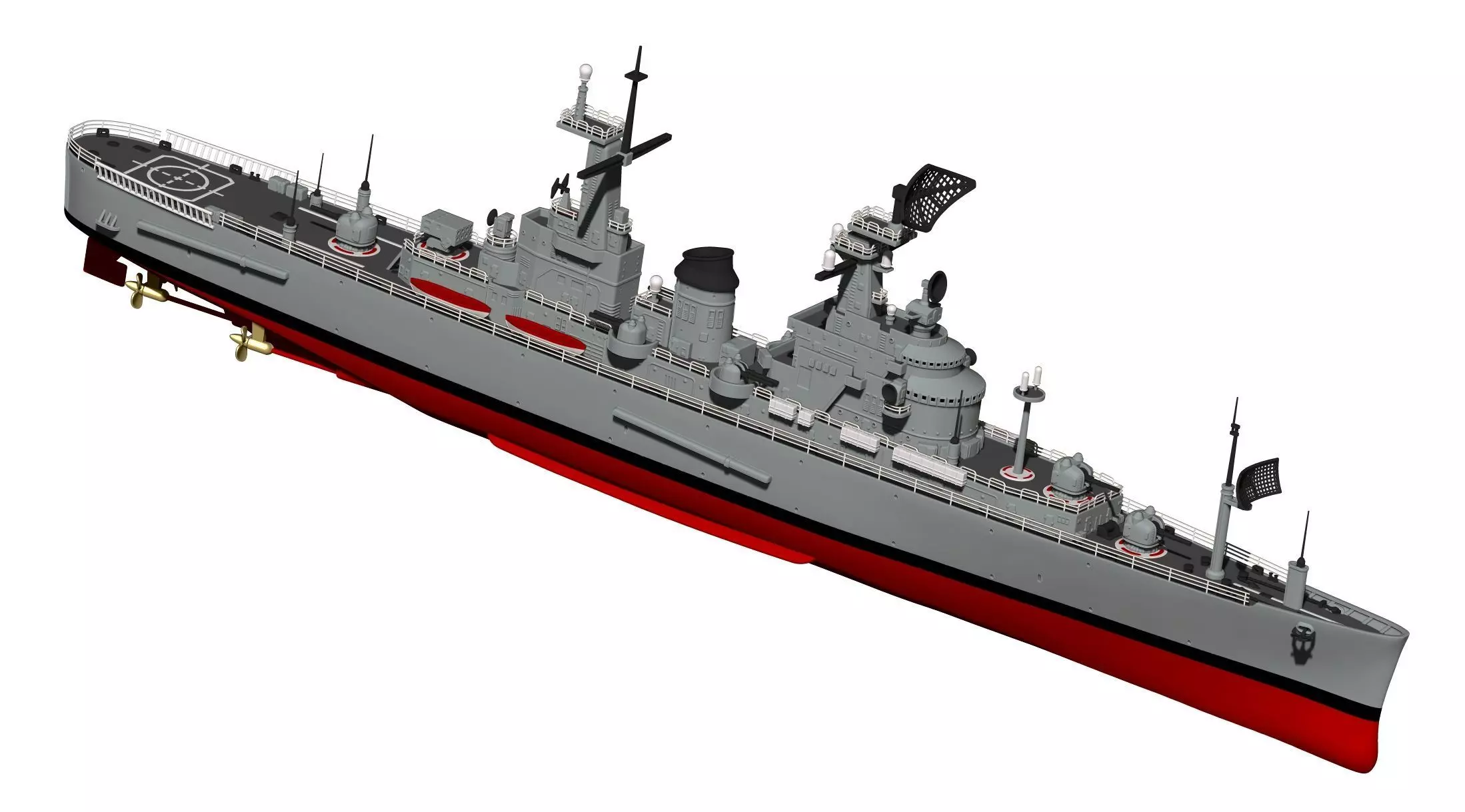 USS Northampton CLC 1 3D print model_23