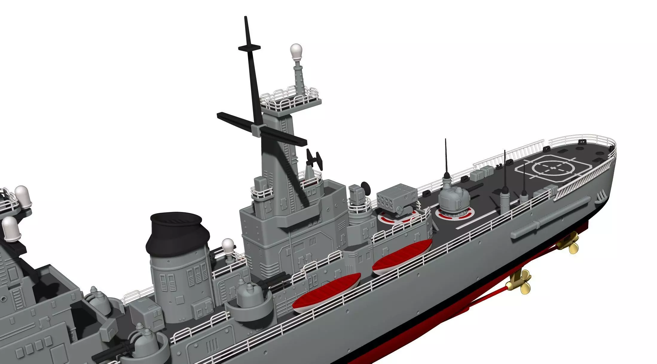 USS Northampton CLC 1 3D print model_9