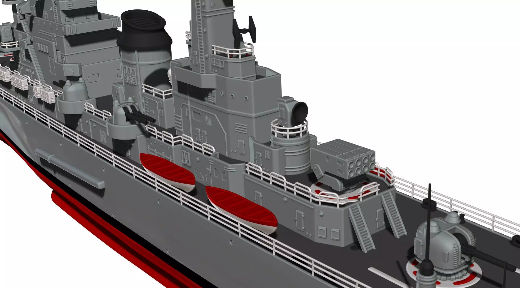 USS Northampton CLC 1 3D print model_11