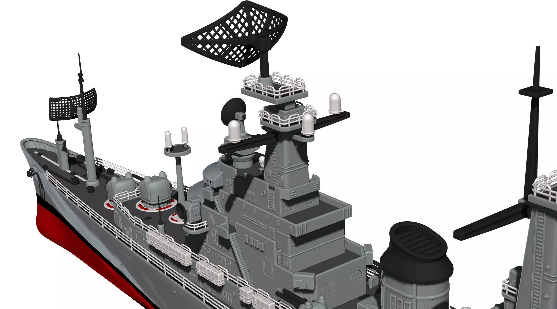 USS Northampton CLC 1 3D print model_13