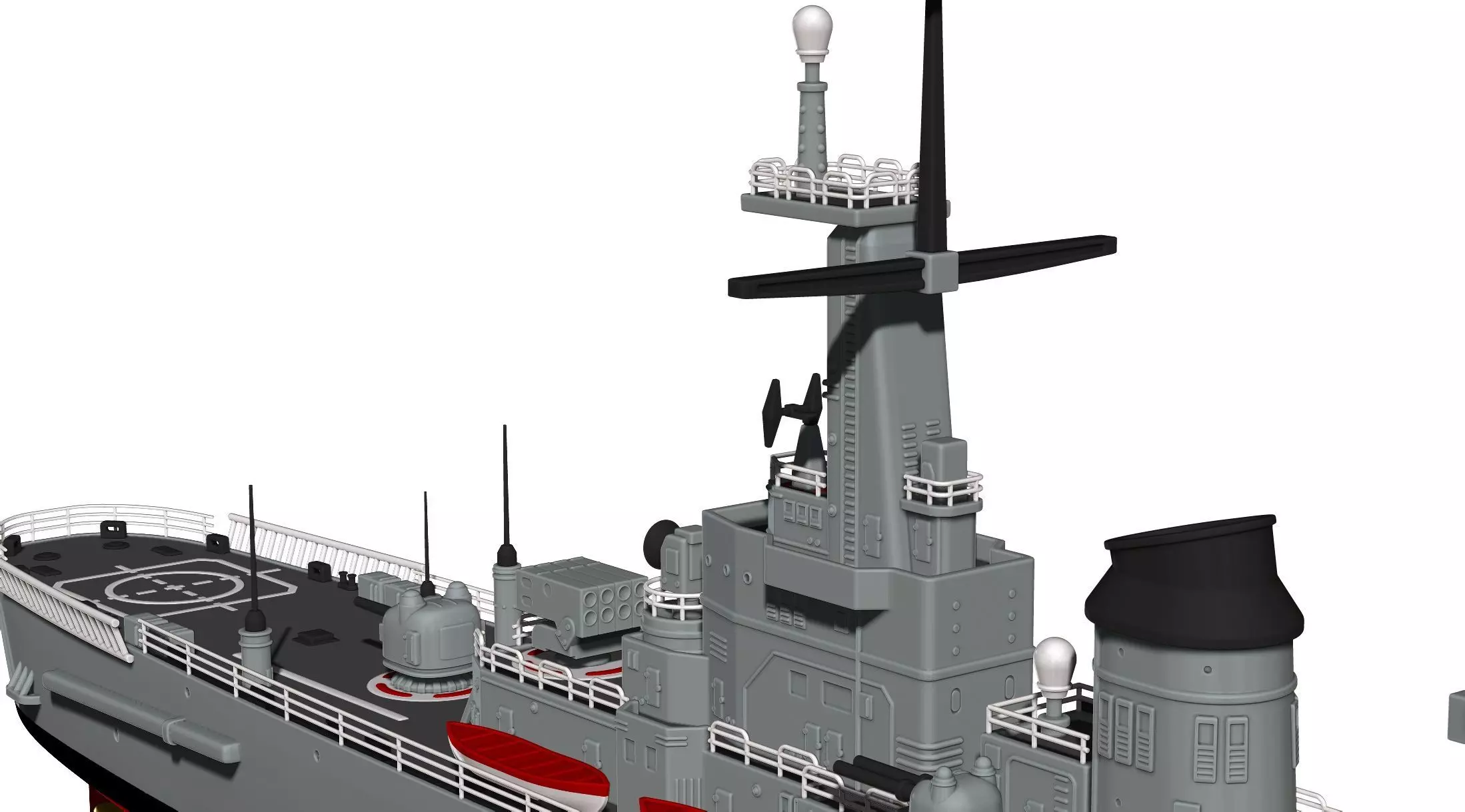 USS Northampton CLC 1 3D print model_18