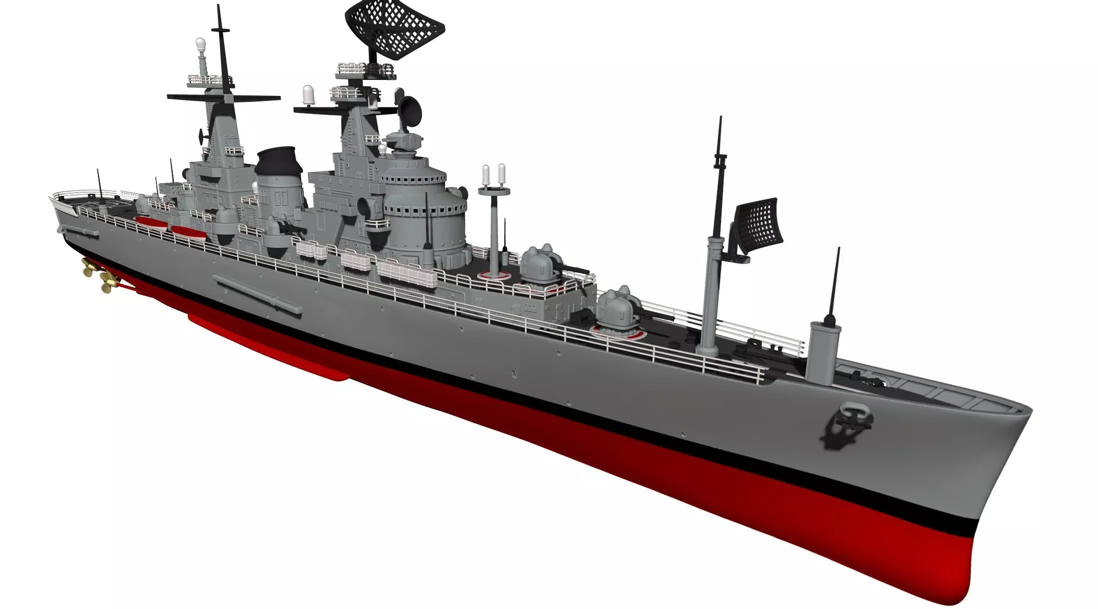 USS Northampton CLC 1 3D print model_5