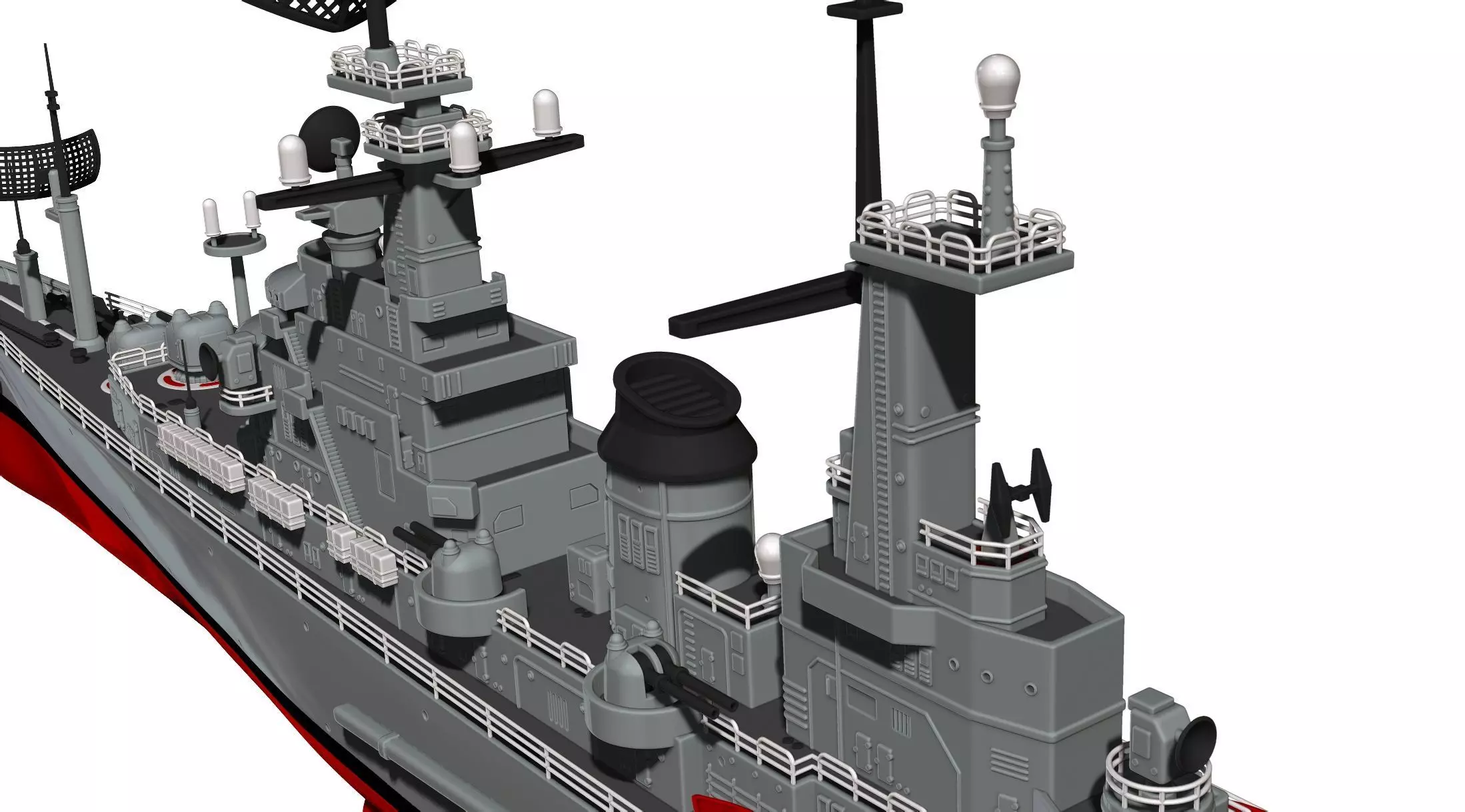 USS Northampton CLC 1 3D print model_12