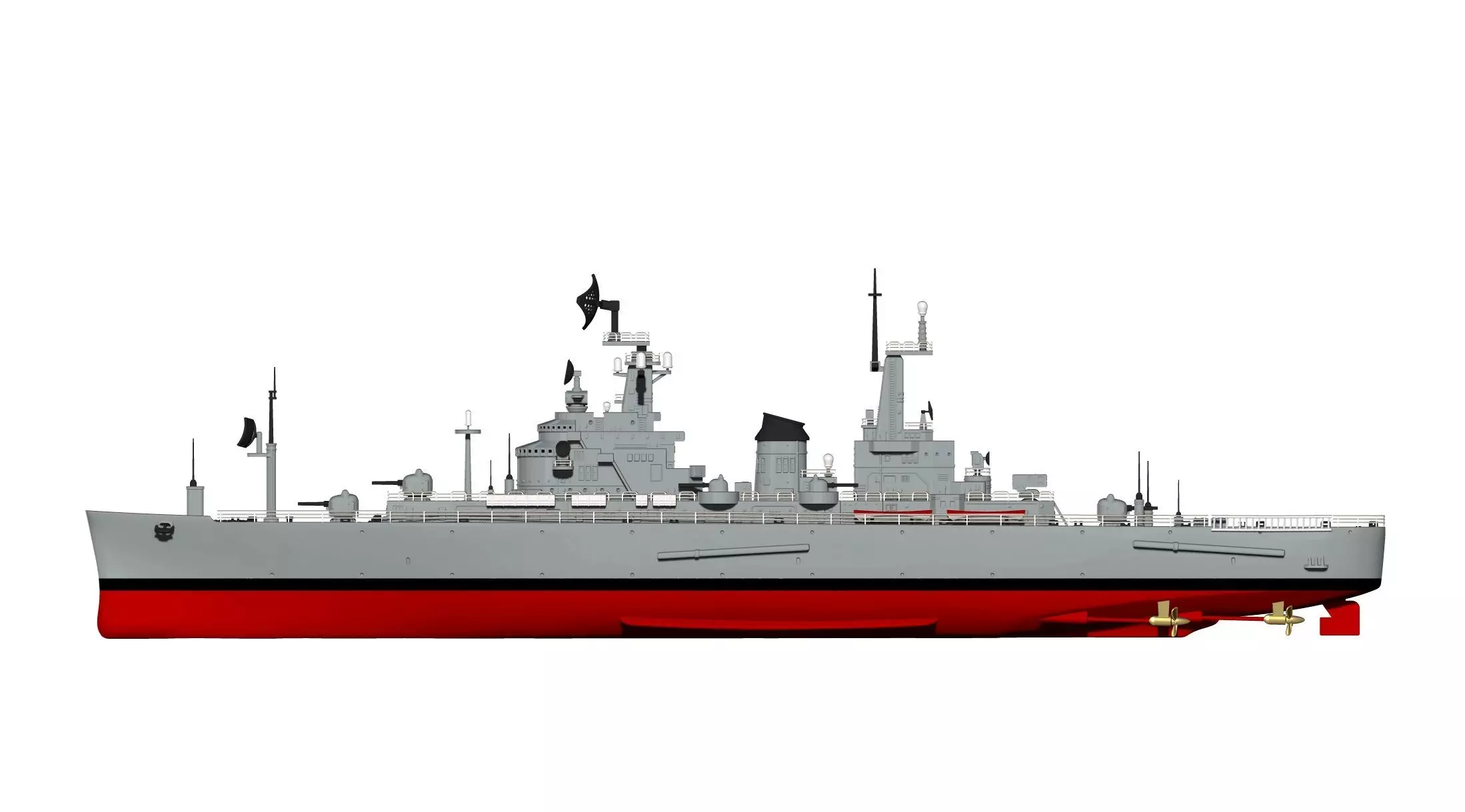 USS Northampton CLC 1 3D print model_4