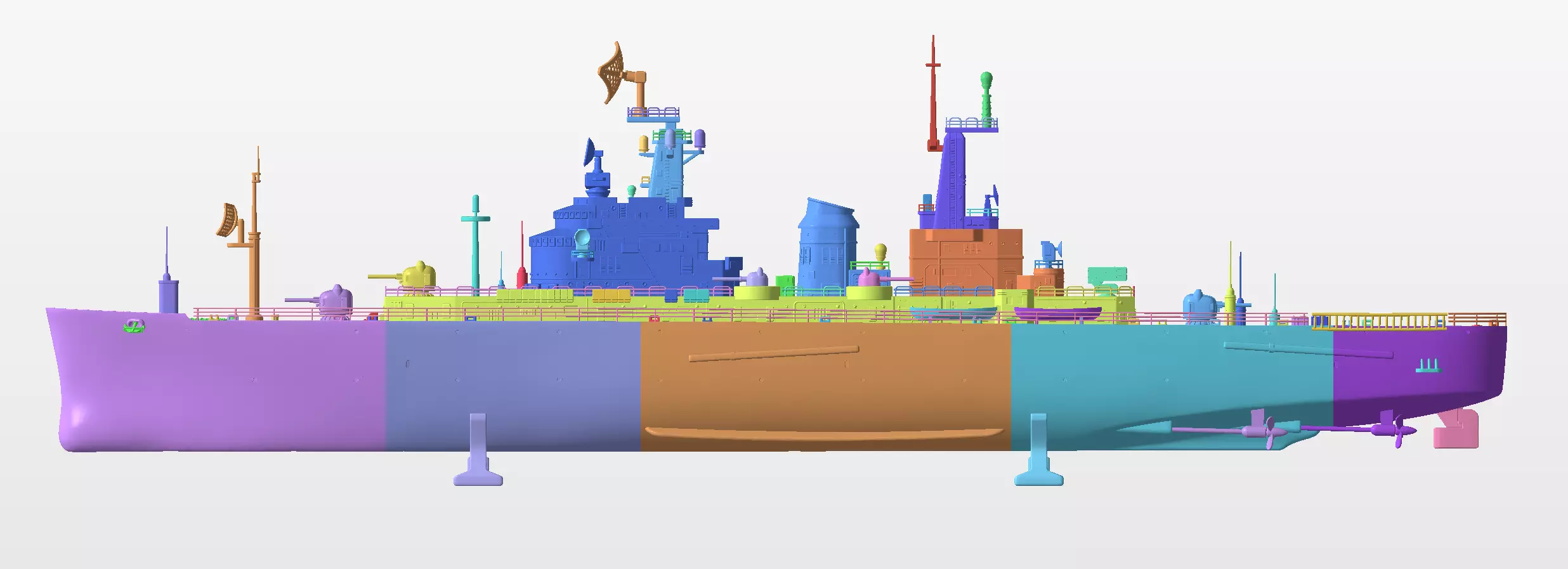 USS Northampton CLC 1 3D print model_3