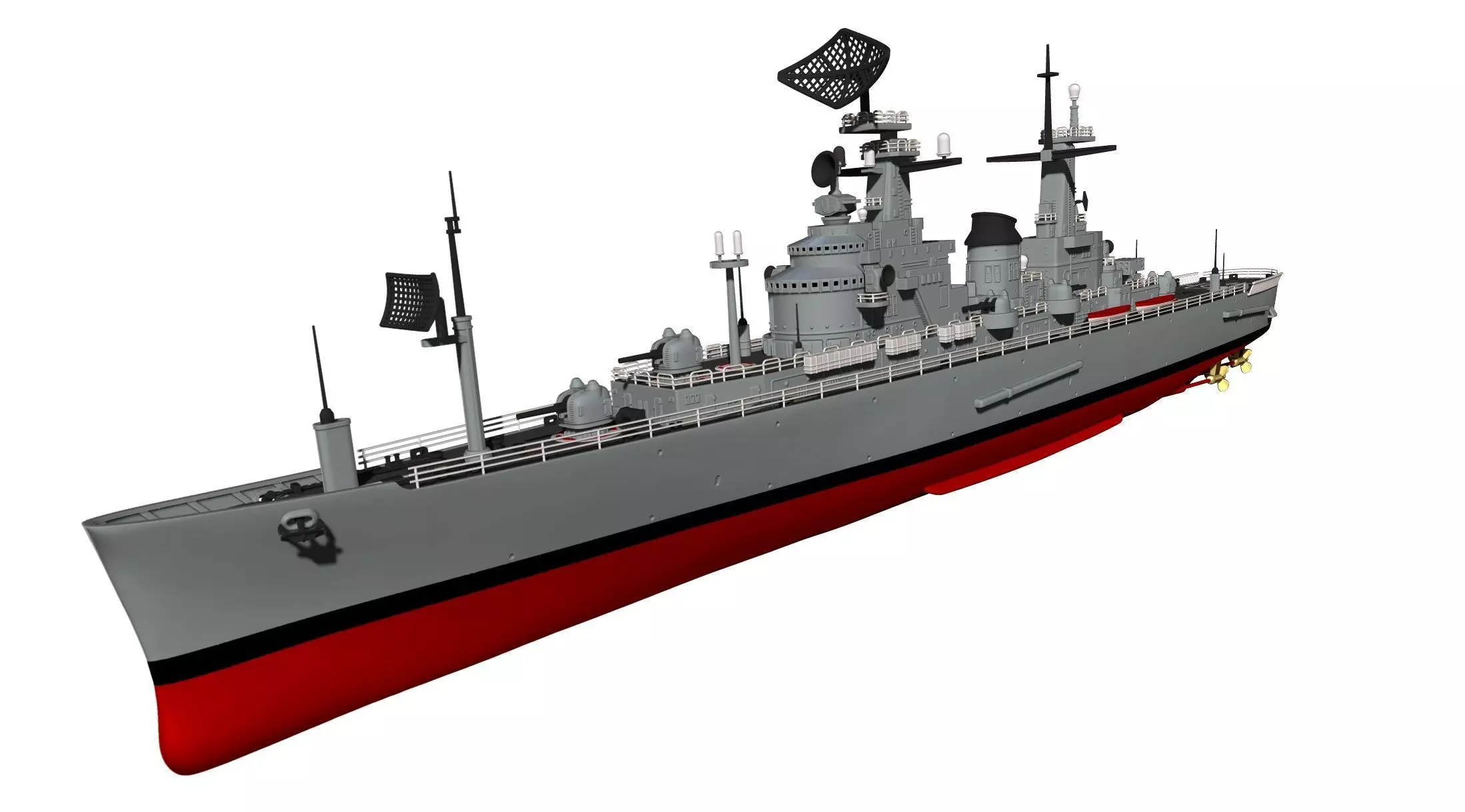 USS Northampton CLC 1 3D print model_25