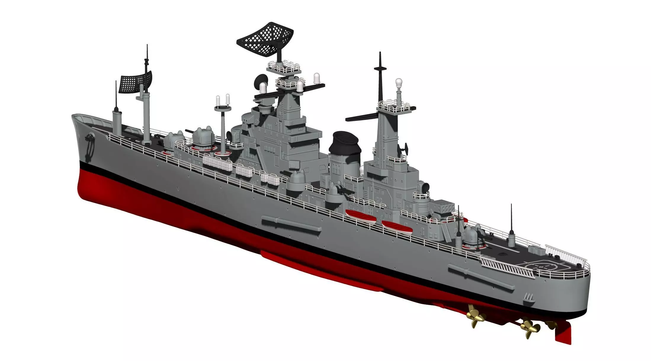 USS Northampton CLC 1 3D print model_21