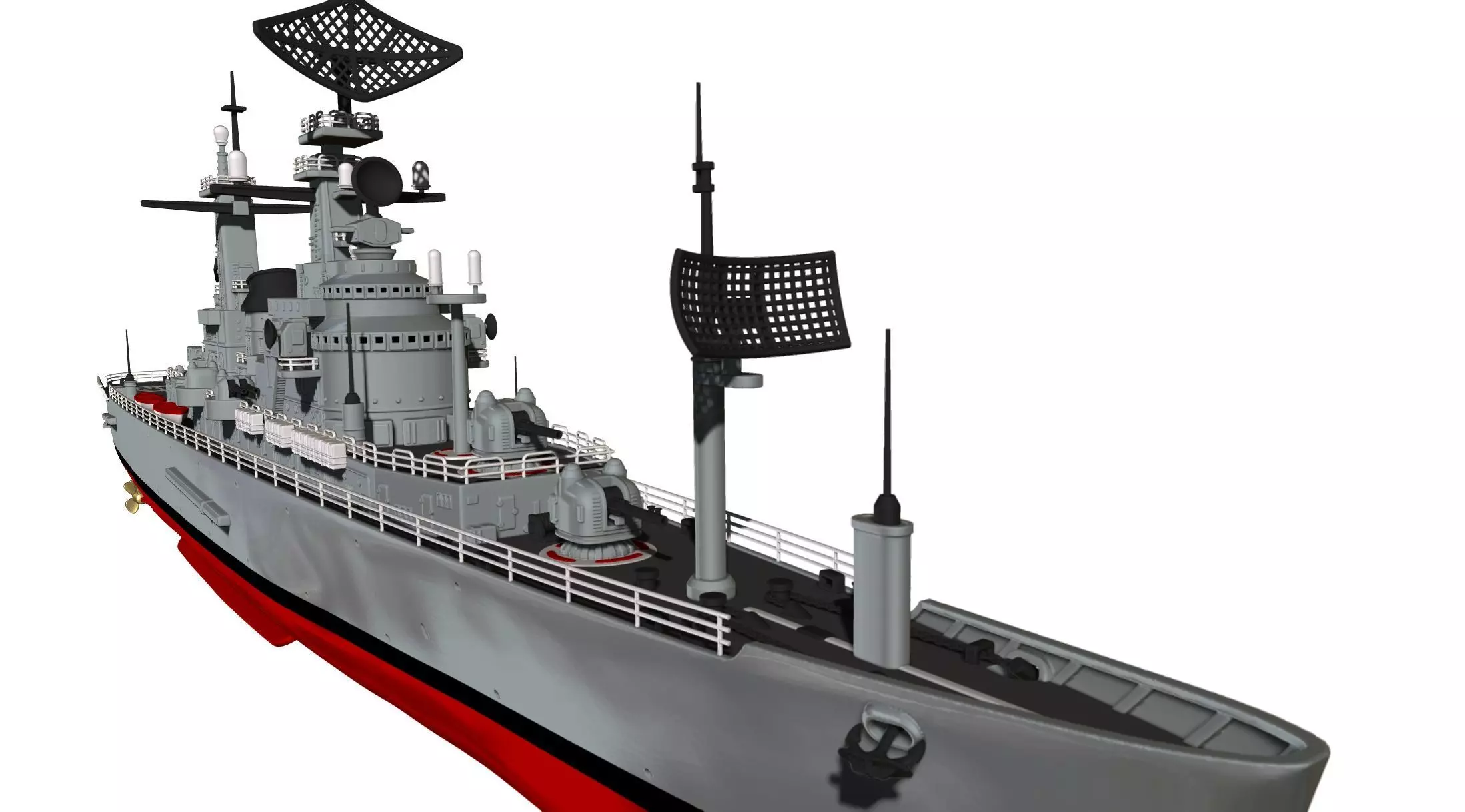 USS Northampton CLC 1 3D print model_15