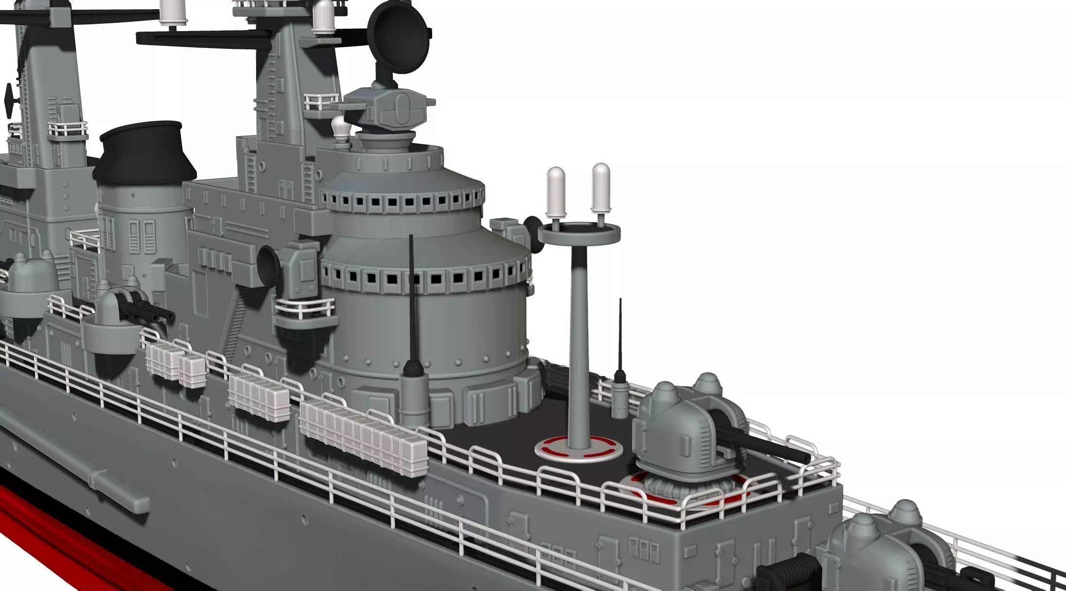 USS Northampton CLC 1 3D print model_16