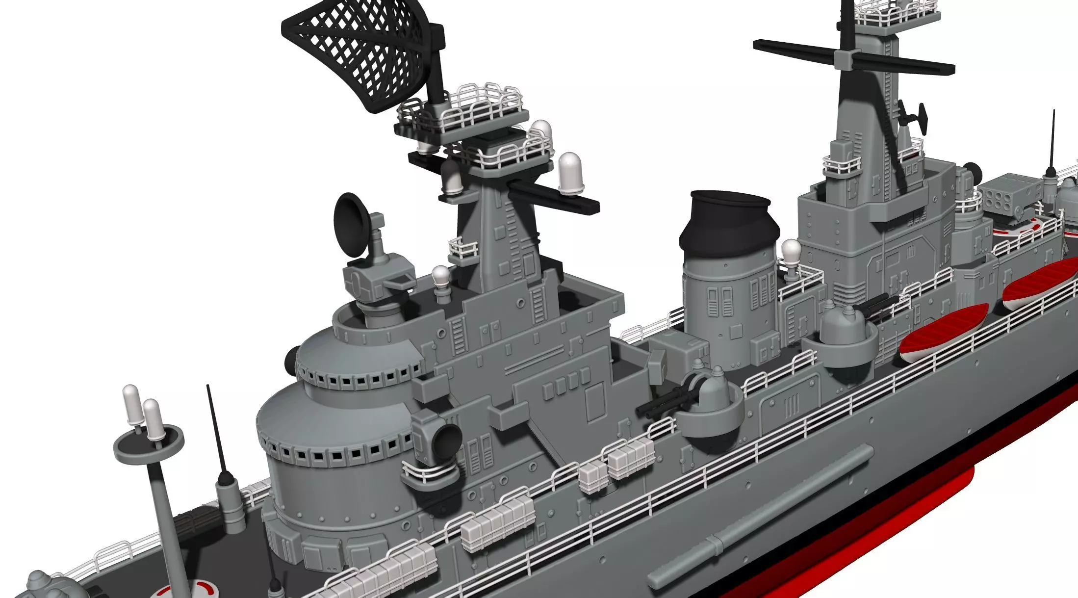 USS Northampton CLC 1 3D print model_8