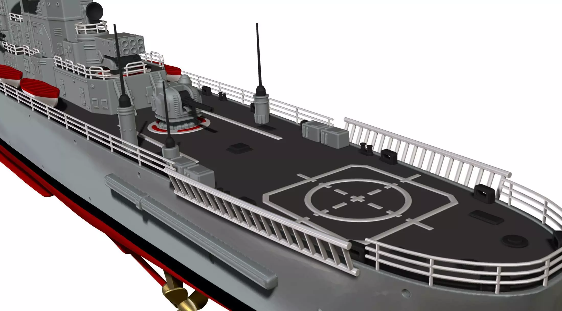USS Northampton CLC 1 3D print model_10