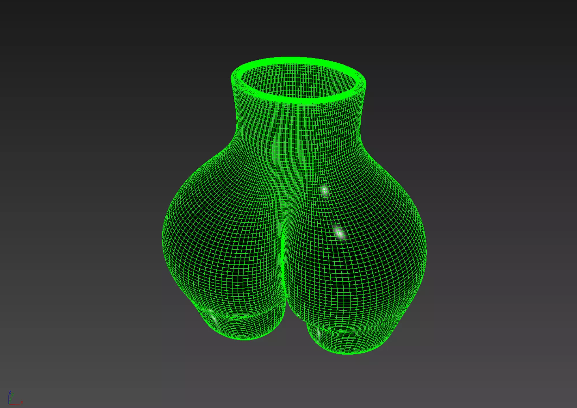 Female Body Desk Organizer 3D model 3D model_6