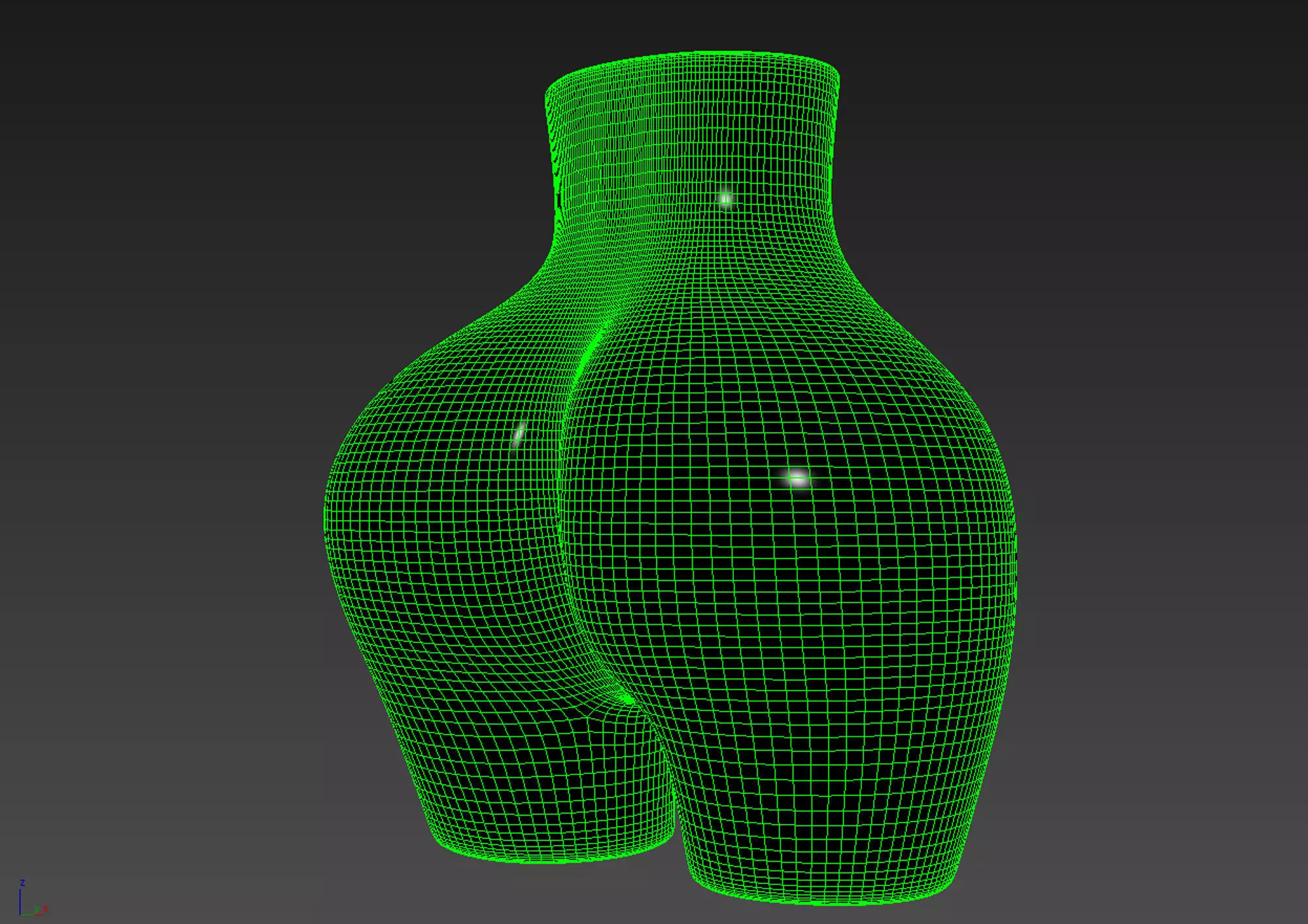 Female Body Desk Organizer 3D model 3D model_7