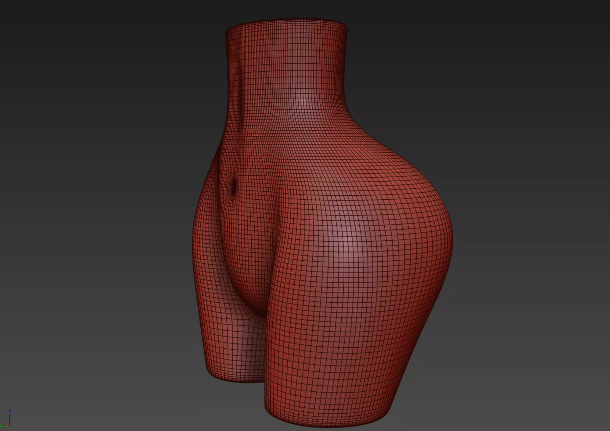 Female Body Desk Organizer 3D model 3D model_21