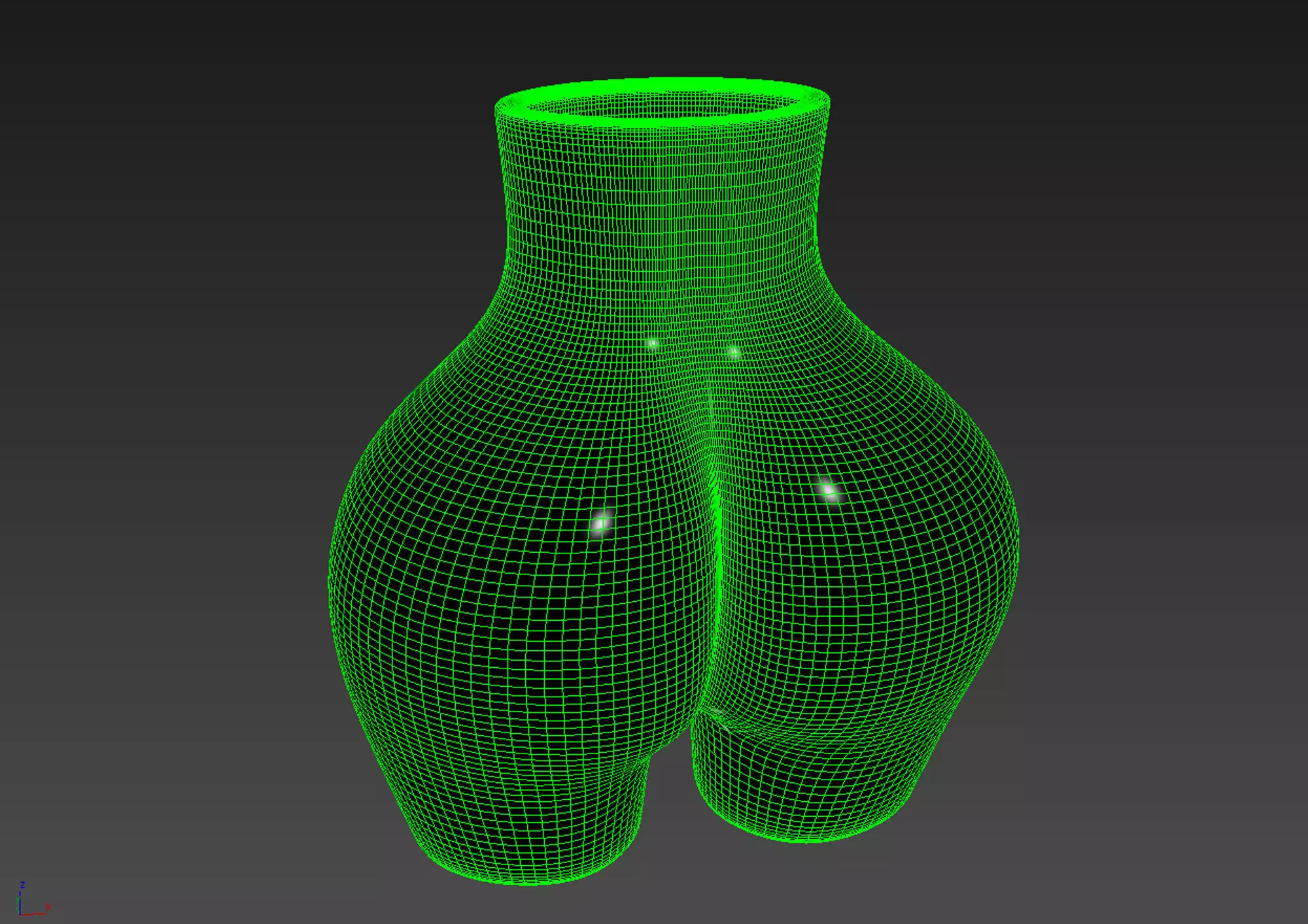 Female Body Desk Organizer 3D model 3D model_1