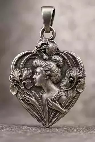 Woman Heart Pendant