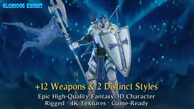 Glorious Knight - Fantasy 3D Character