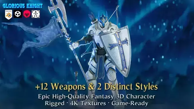 Glorious Knight Game Ready Character