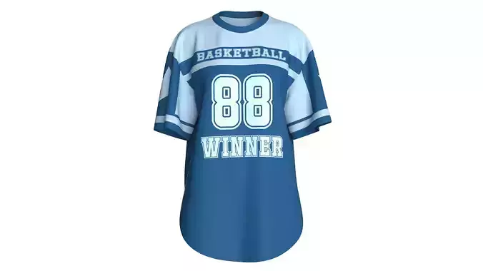 Girls Oversized Basketball T-shirt - Mesh V2