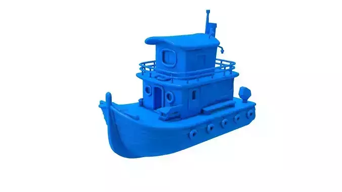 Boat -  Boat stl - Cartoon Boat -  Roblox Boat - pirate ship 