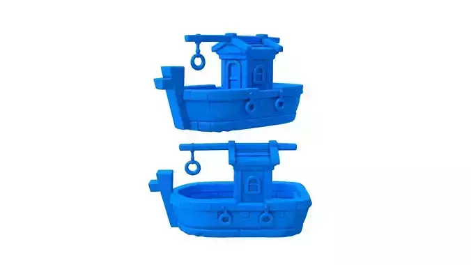 Boat -  Boat stl -  Cartoon Boat -  Roblox Boat 